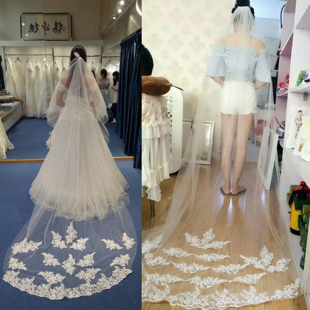 MOILYVN Mạng Che Mặt Cô Dâu Mới Với Lược Màu Trắng / Ngà
