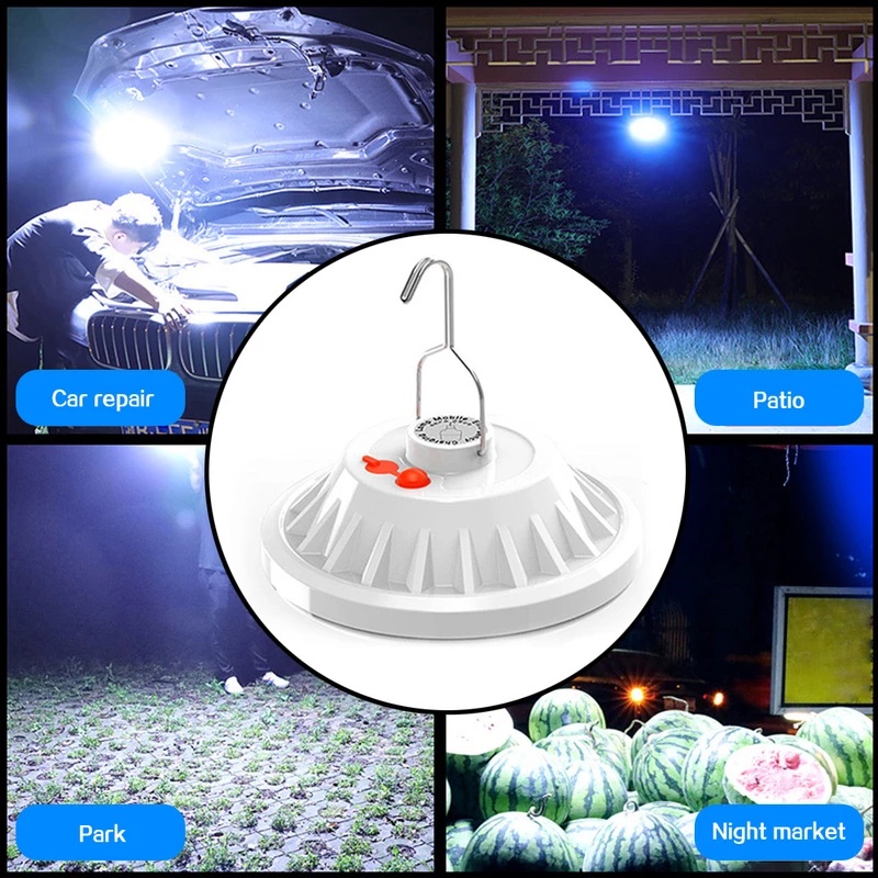 1 Đèn LED Tròn 30 Bóng Độ Sáng Cao Có Móc Treo Di Động Cho Hoạt Động Ngoài Trời