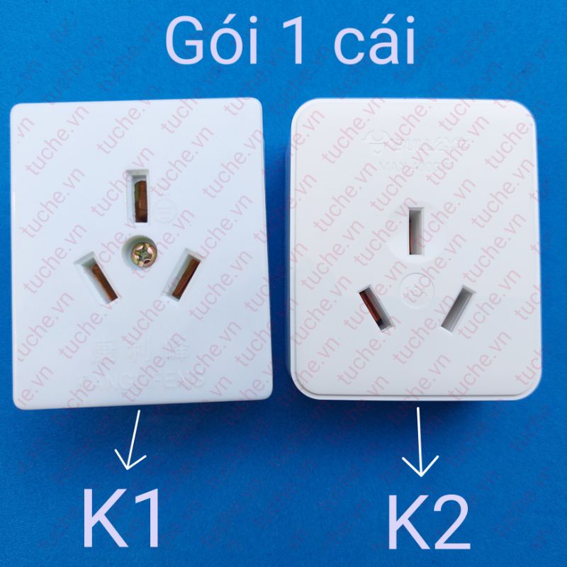 Ổ cắm 3 chân chéo 16A công suất cao