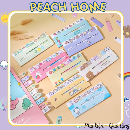 Tập Giấy Note 8 Kiểu Đánh Dấu Trang Họa Tiết Hoạt Hình Xinh Xắn Giấy Ghi Chú Cute Dễ Thương Dành Cho Học Sinh