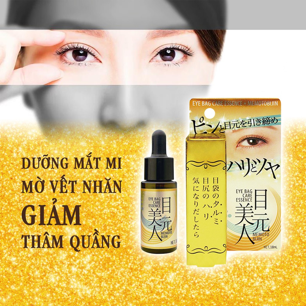 Tinh chất mờ nêp nhăn vùng mắt Eye Bag Care Essence Memotobijin 18ml | BigBuy360 - bigbuy360.vn