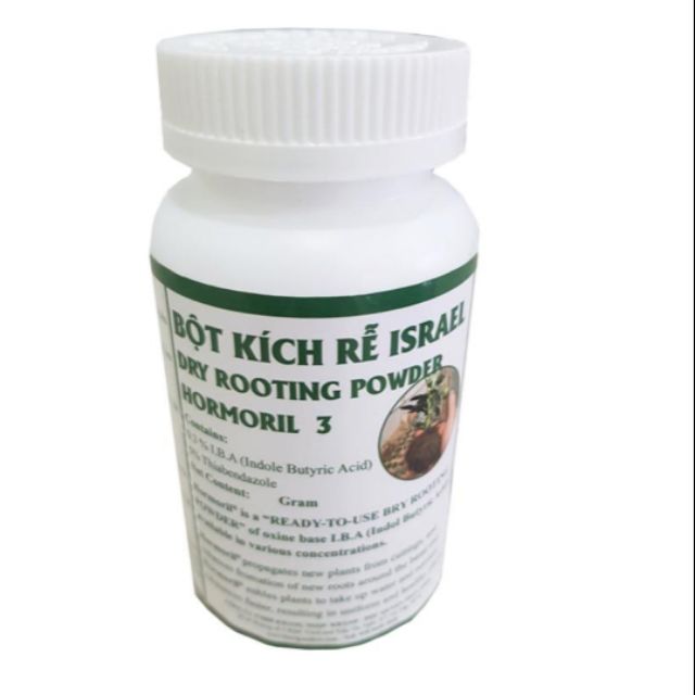 Shop Kenkou_Lọ 100gr BỘT KÍCH RỄ ISRAEL HORMORIL 3 GIÂM CHIẾT CÂY THÂN MỀM, THÂN THẢO - ROOTING POWDER