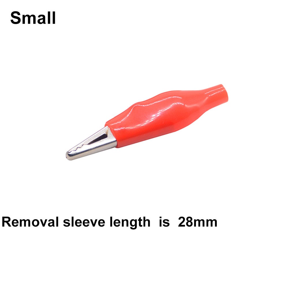 Set 10 Kẹp Cá Sấu Thử Điện 28mm Bằng Kim Loại Cách Nhiệt Nhiều Màu Sắc Ngẫu Nhiên