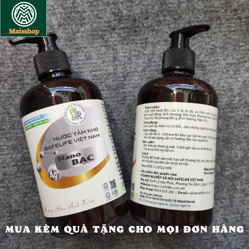 Nước tắm khô Safelife 500ml
