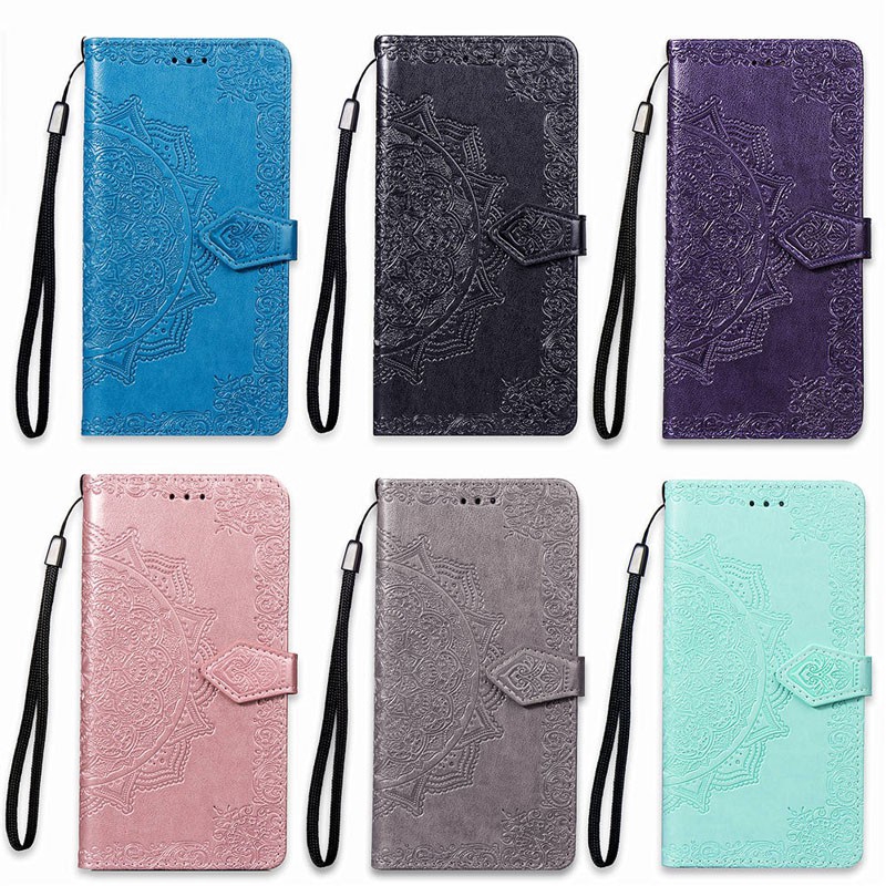 OPPO A3S R15 NEO AX5 Wallet PU Leather Flip Case 3D Embossed OPPO R15NEO A3S AX5 Phone Cover