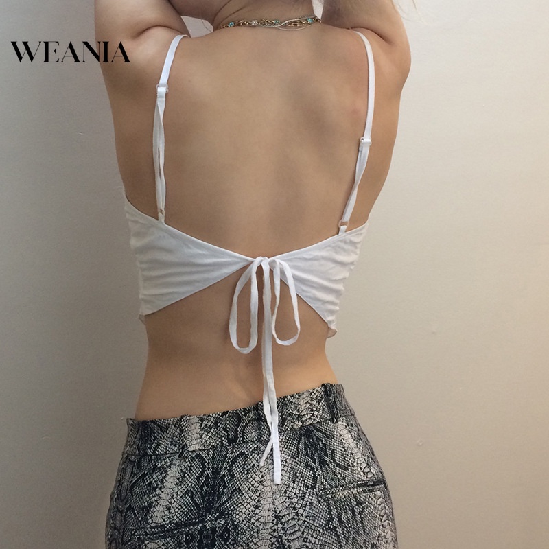 Áo Croptop Hở Lưng Thời Trang Mùa Hè Cho Nữ
