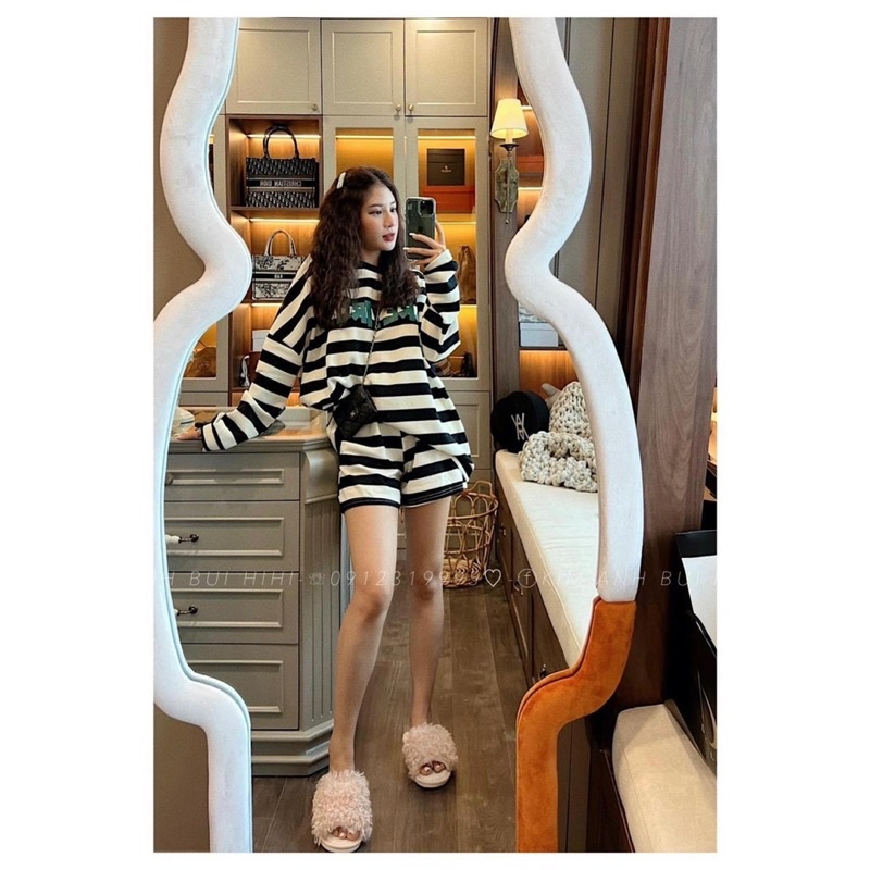 Sét kẻ đen trắng da cá