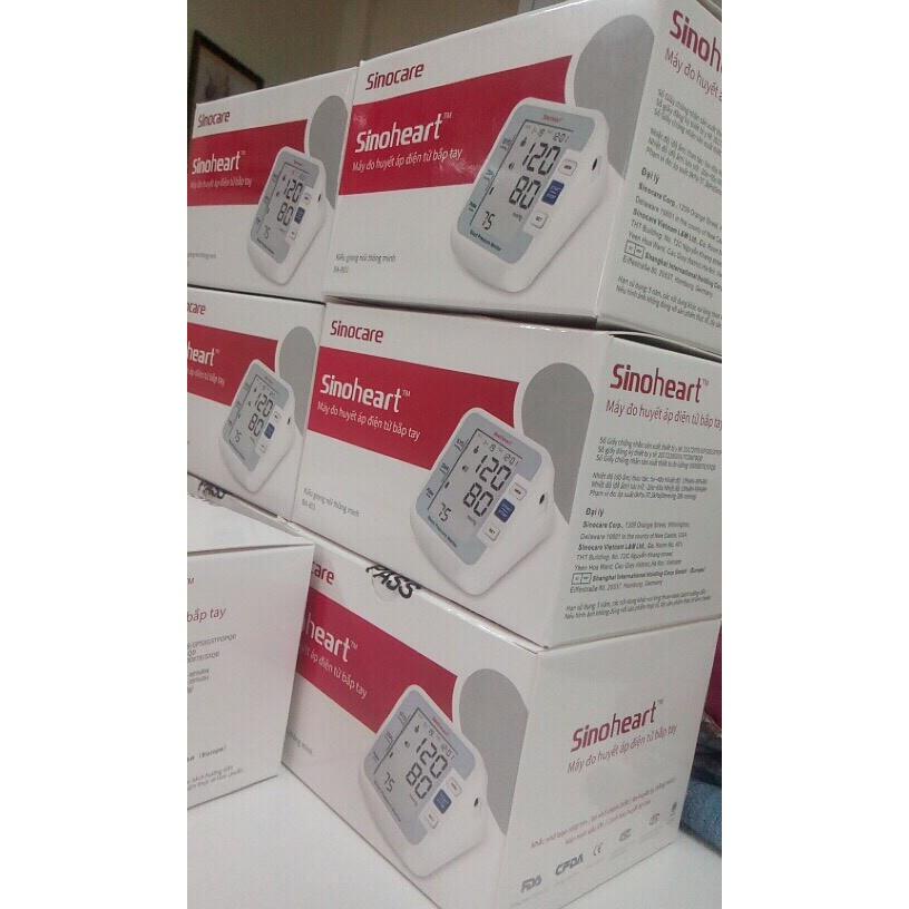 Máy đo huyết áp Sinocare BA-801 Công nghệ Đức [Nói tiếng Việt] và bộ đổi nguồn - Soliel Shop