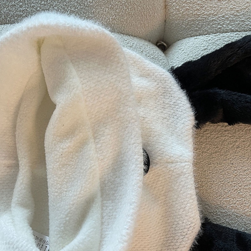 Mũ Len Tai Thỏ Hoạt Hình Phối Màu Đáng Yêu Cho Bé