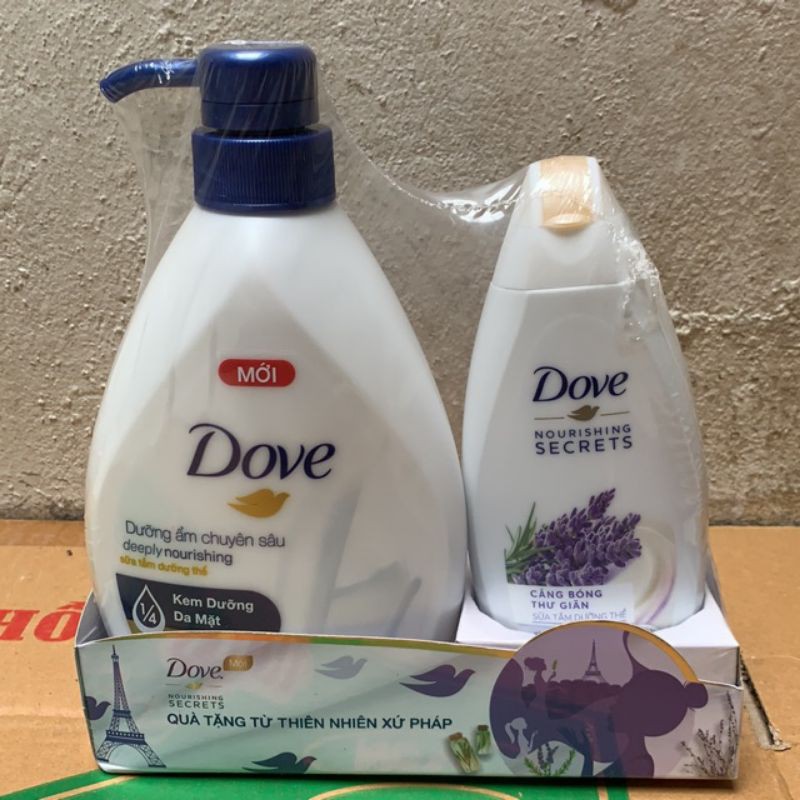 Sữa tắm dove 530g tặng kèm chai