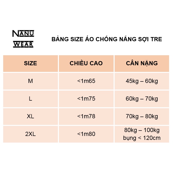 Áo chống nắng nam - nữ NANU WEAR chất liệu sợi che thiên niên