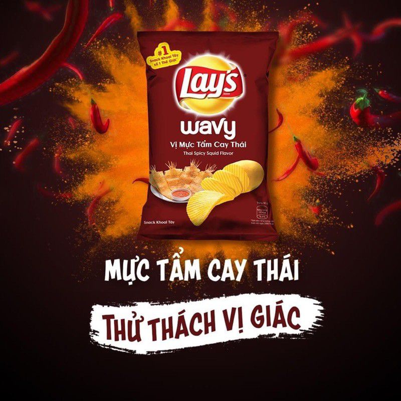 [COMBO 5 BỊCH] BÁNH LAYS - 63GR /ĐỦ VỊ