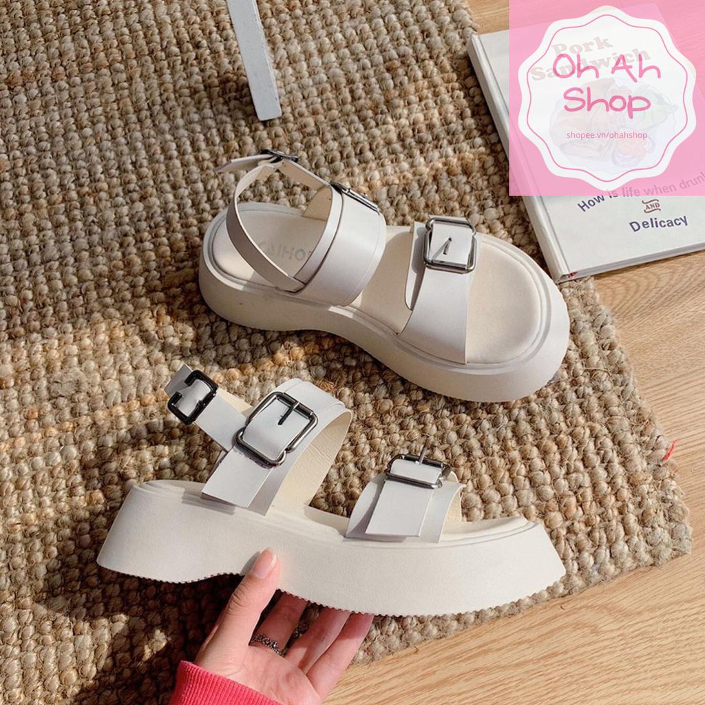 [Mã FASHIONT4WA2 giảm 10k đơn từ 50k]  Dép Sandal Dép quai hậu chuẩn dáng HOT Hàn Quốc Hack Chiều Cao