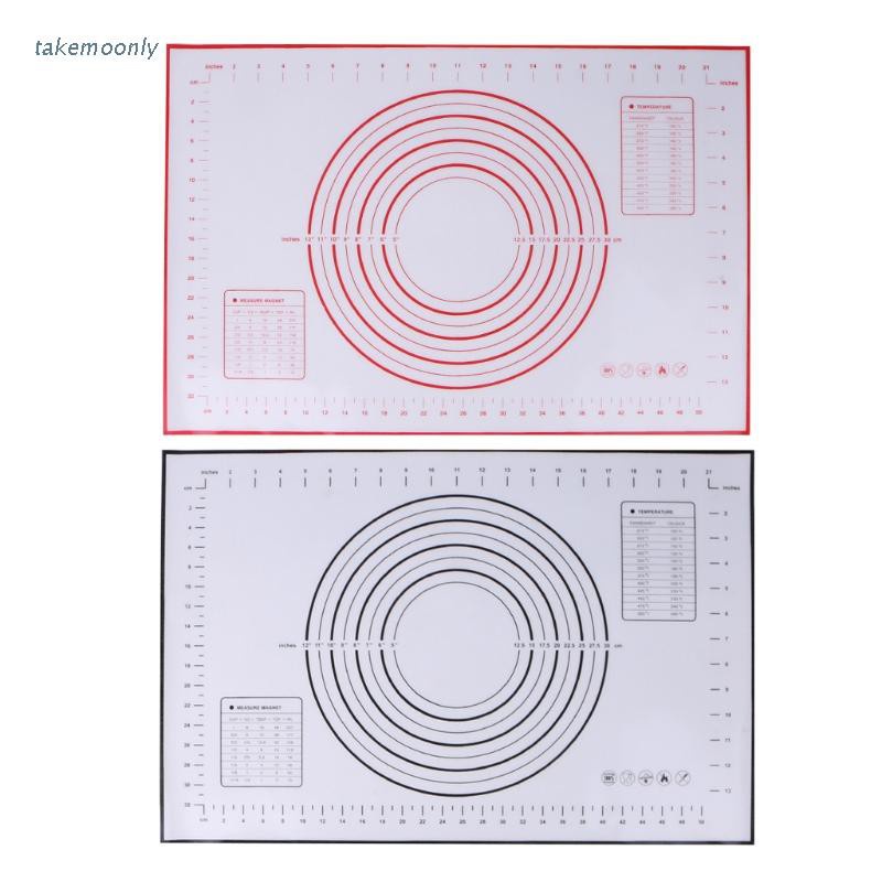Thảm Silicon Nhào Bột Làm Bánh 60x40cm 2 Màu Sắc