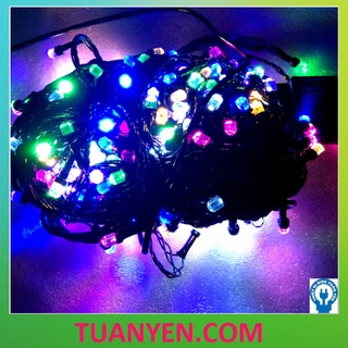 Dây Đèn Led Chớp (Nháy) Trang Trí Noel & Tết -  Dây đen, Dài 20M, trang trí trong nhà, ngoài trời