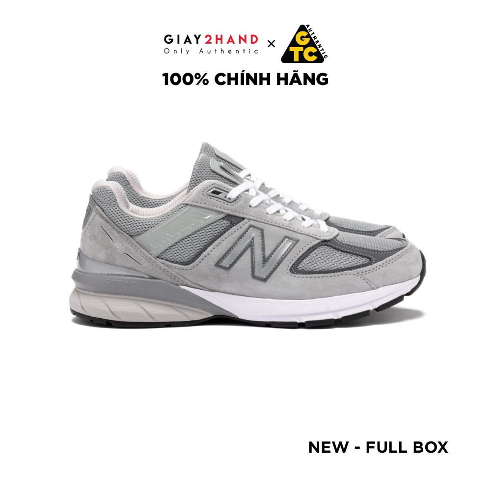 (AUTHENTIC 100%) Giày Sneaker Thể Thao Auth New Balance 990v5 M990GL5 – Grey Chính Hãng 100%