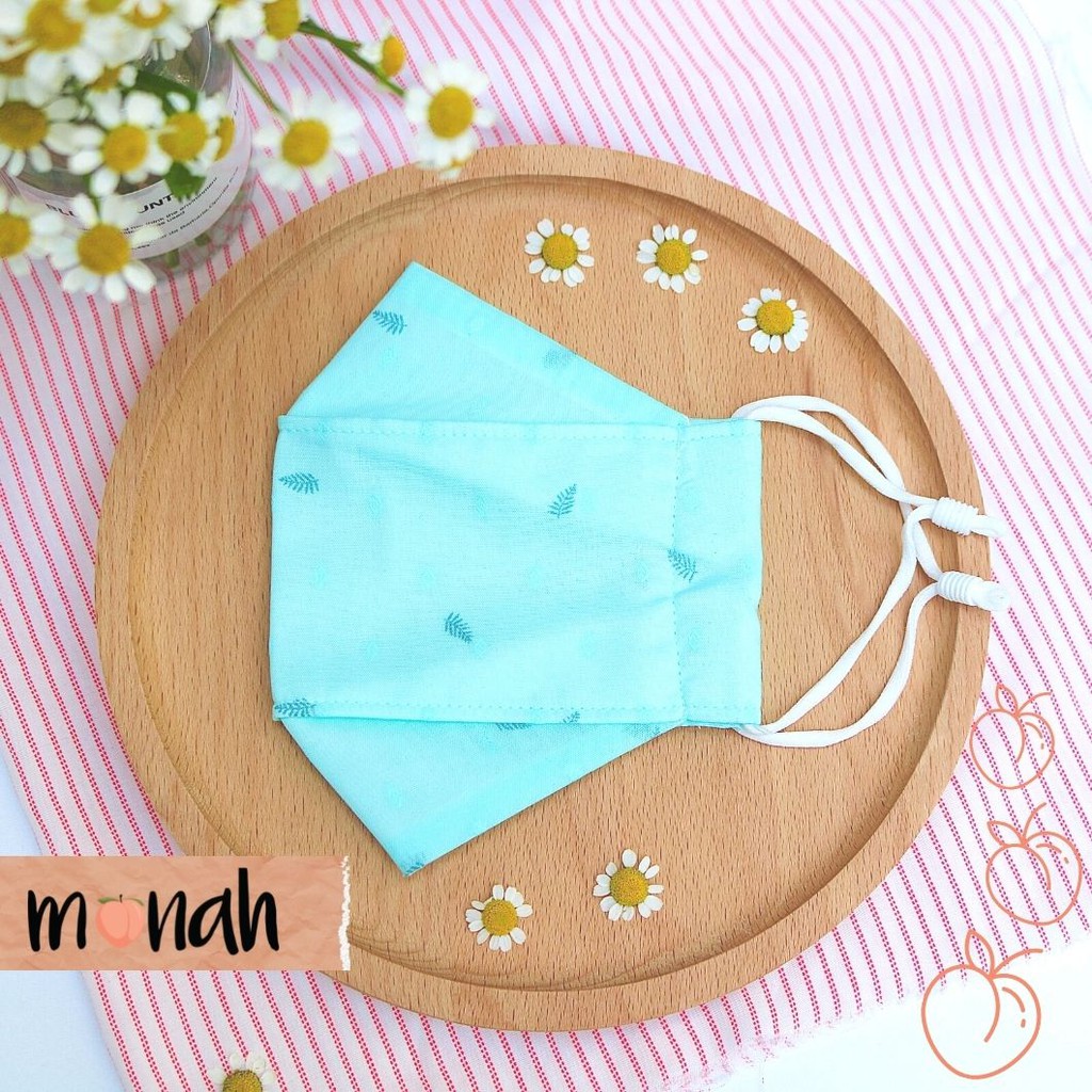 Khẩu trang vải kháng khuẩn linen cotton 3 lớp nhiều màu hoa nhí cổ điển dễ thương | BigBuy360 - bigbuy360.vn