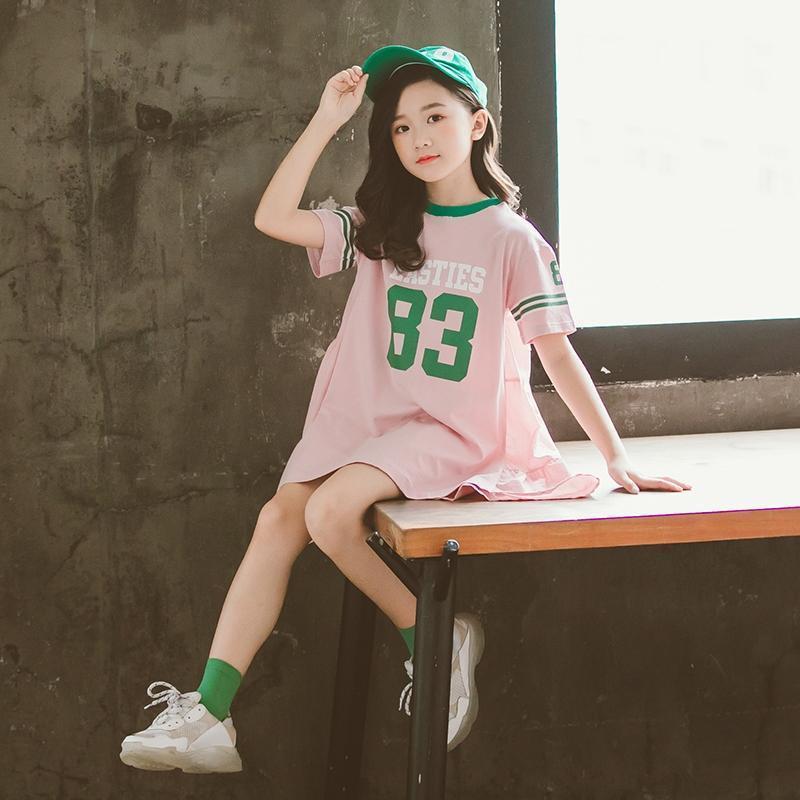 Đầm xòe phong cách thể thao bóng chày 2022 cho bé gái 15 tuổi