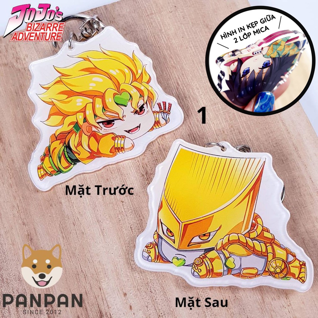 Móc khóa Anime DELUXE JoJo's Bizarre Adventure Nằm 2 MẶT KHÁC NHAU (6cm)