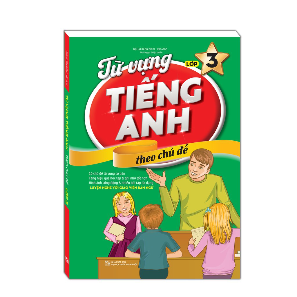Sách - Từ vựng tiếng anh theo chủ đề lớp 3 (có file nghe)