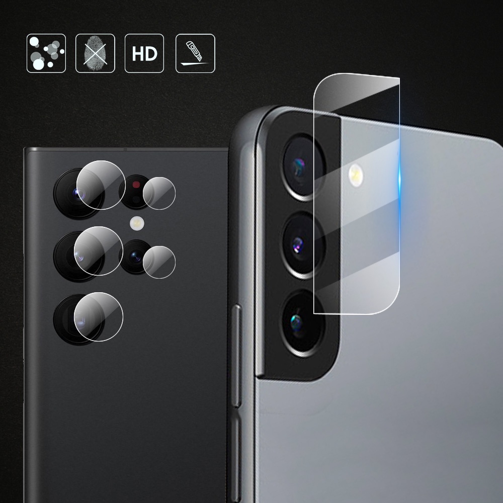 Miếng Dán Sợi Carbon 3 Trong 1 Bảo Vệ Ống Kính Máy Ảnh Cho Samsung S22 S22Plus S22Ultra