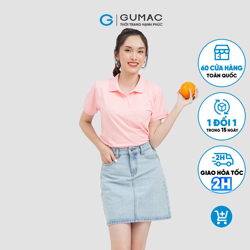 Chân váy jeans thời trang GUMAC trẻ trung cá tính, dễ phối VJC05083