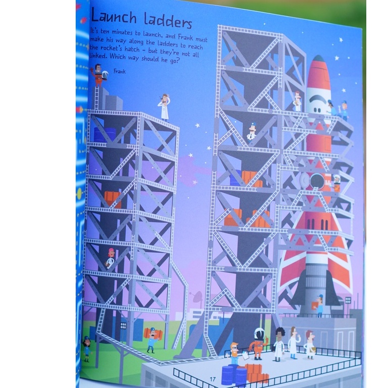 Sách khám phá mê cung Space Mazes Book