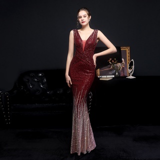 Đầm maxi hai dây đính kim sa lấp lánh