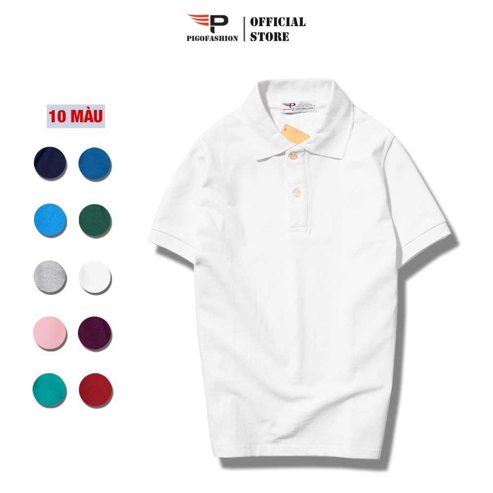 Bộ 3 áo thun cổ bẻ nam Pigofashion PG19 (Xám, trắng, xanh đen) chọn thêm màu khác | BigBuy360 - bigbuy360.vn