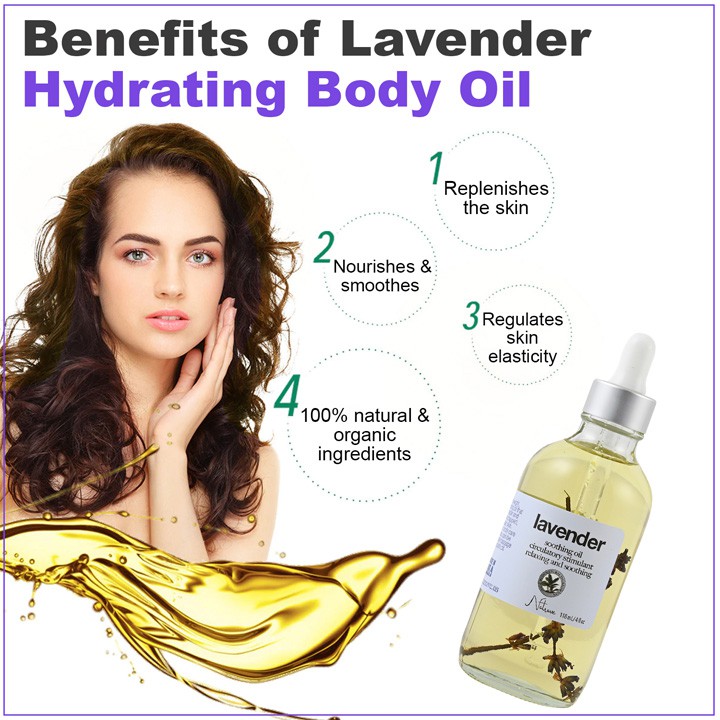 Natrave Lavender Hydrating Body Oil, 118ml