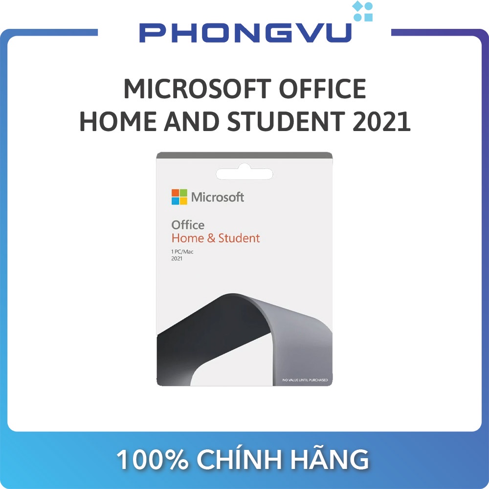 Phần mềm Microsoft Office Home and Student 2021 English APAC EM Medialess (79G-05387)