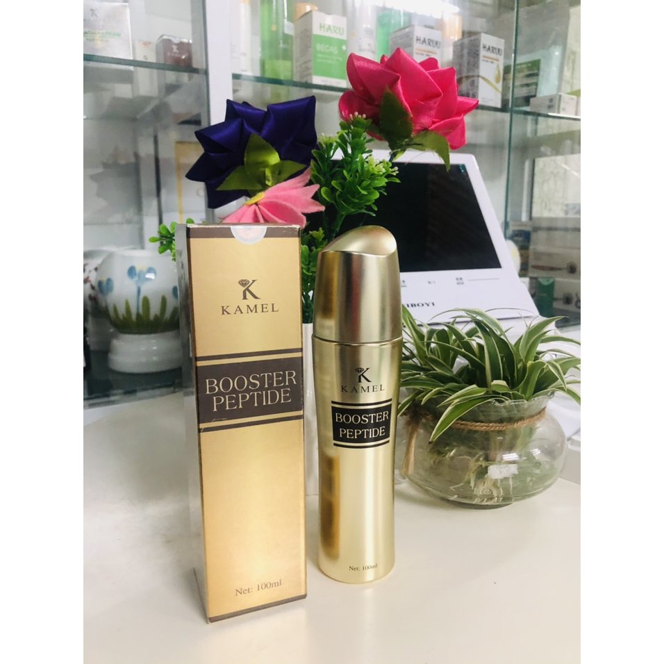 Khoáng thần tái sinh Dưỡng ẩm Trắng Da Mờ Thâm Nám, Căng Bóng Thu Nhỏ Lỗ Chân Lông100ml - BOOSTER PEPTIDE KARMEL