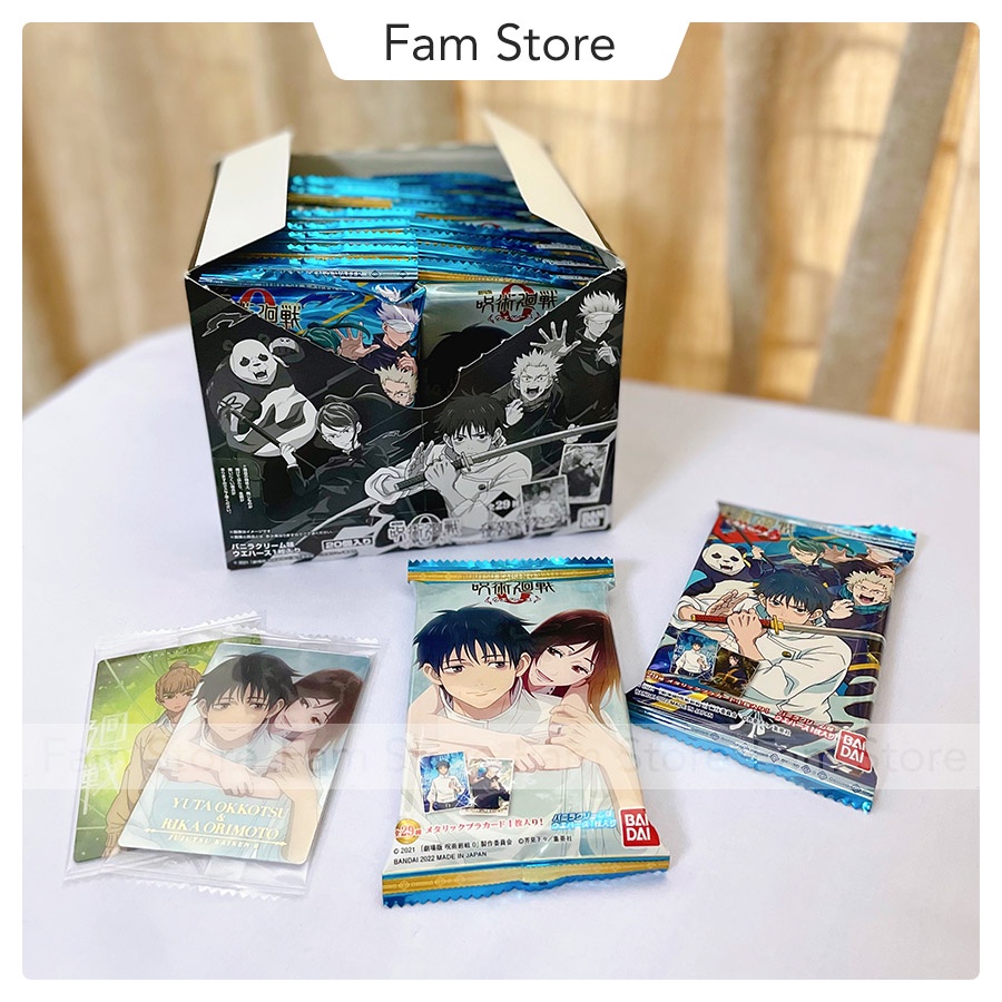 Pack thẻ bánh xốp Jujutsu Kaisen Wafer