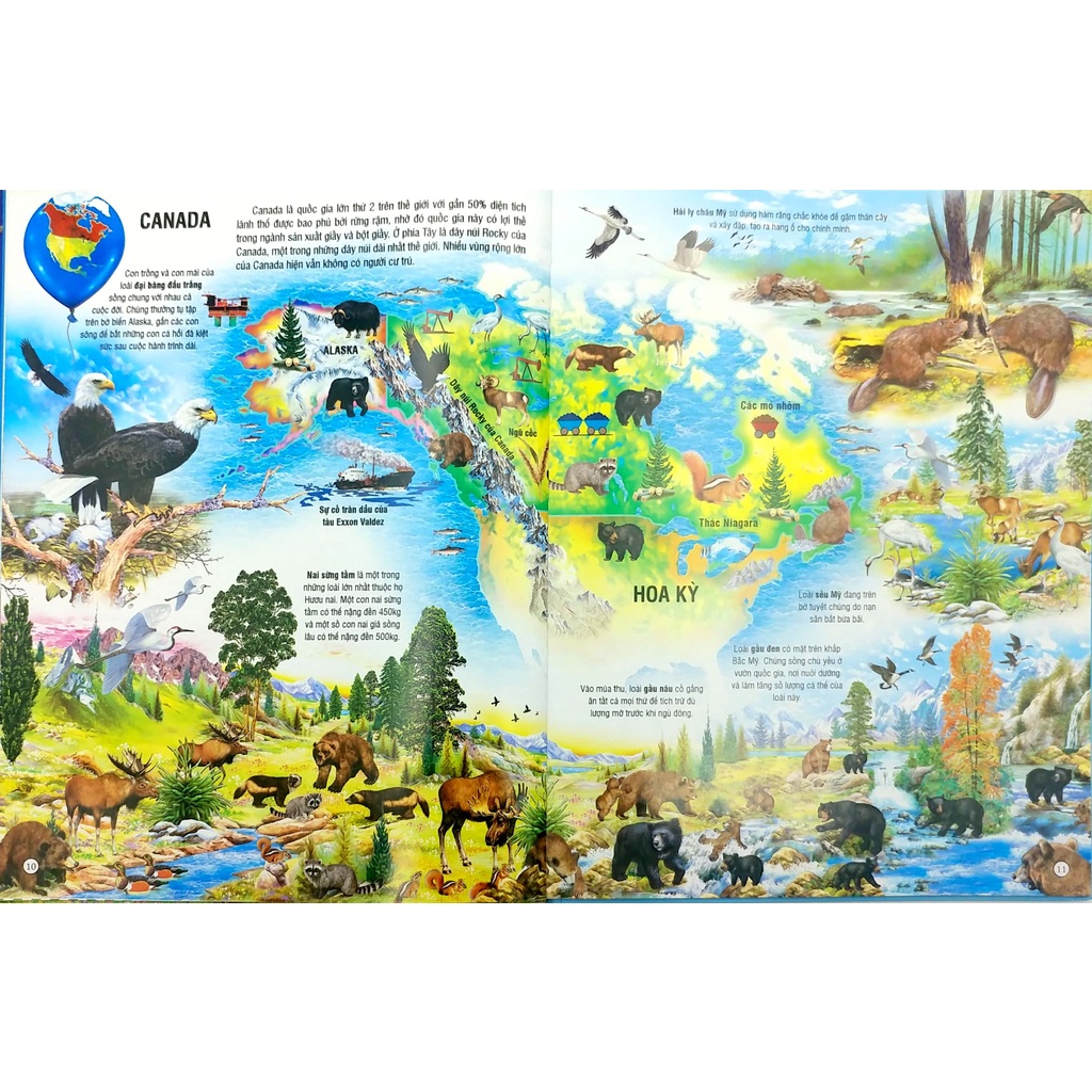 Sách - Atlas Môi Trường Sống Của Các Loài Động Vật
