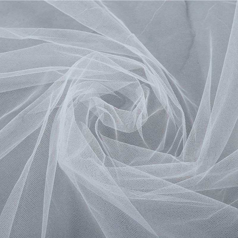 Mạng che mặt bằng vải voan trắng dài 1.5/2/3/5M dành cho cô dâu