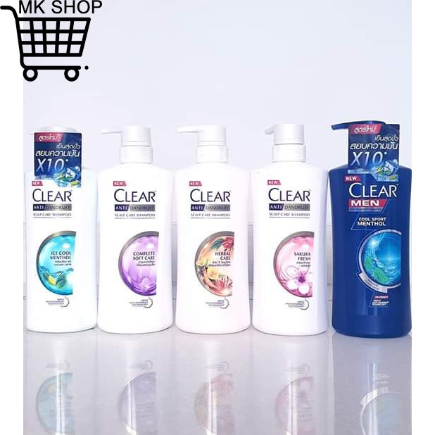 {Mẫu Mới} Dầu gội đầu CLEAR 450ml-480ml cao cấp các mùi-Thái Lan
