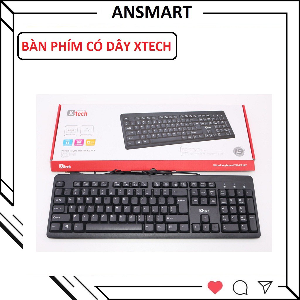 Bàn phím có dây X-TECH TM -K123 (XTECH)