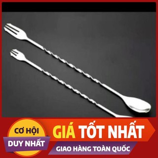 Thìa pha chế 2 đầu inox
