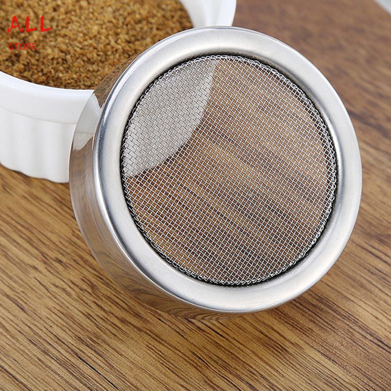 Chocolate Shaker Lid Stainless Steel Icing Sugar Flour Cocoa Powder Coffee Sifter Cooking Tool