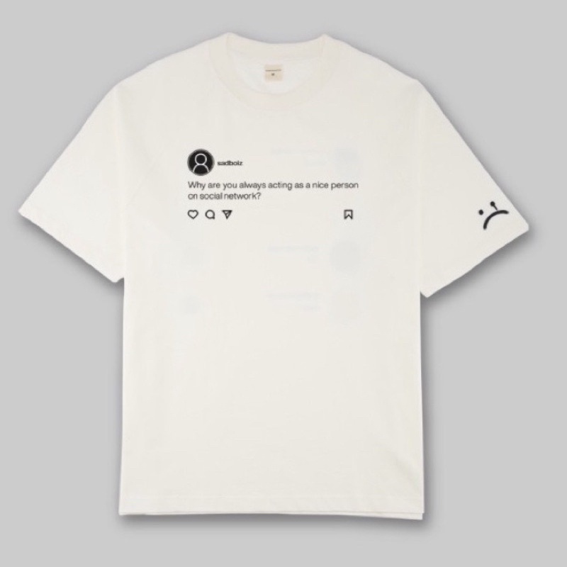 Áo thun tay lỡ from rộng SADTAGRAM Unisex,  Áo đôi nam nữ chất cotton dày dặn - TNStore | BigBuy360 - bigbuy360.vn