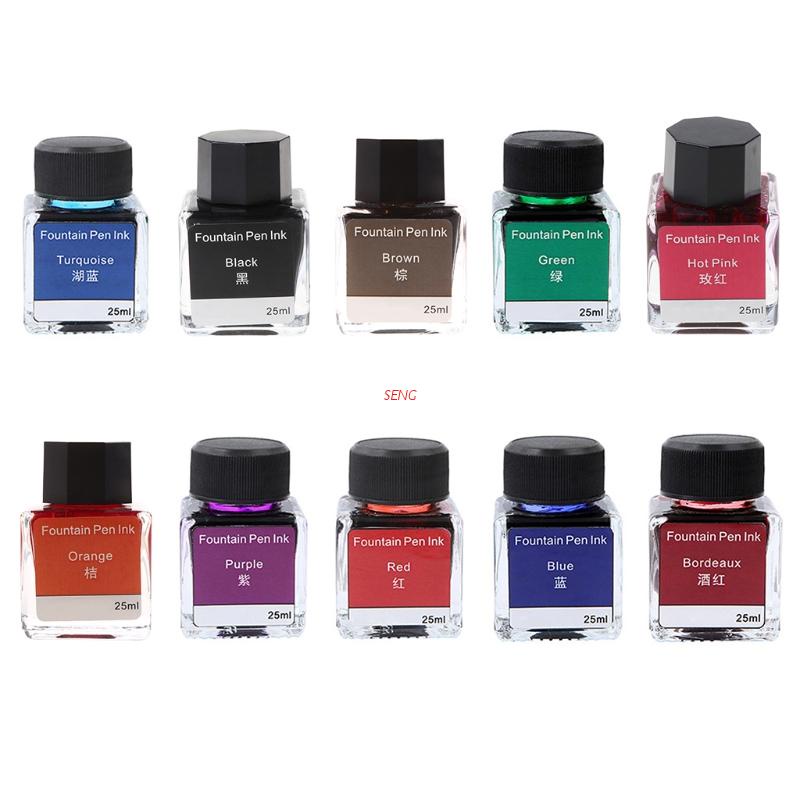 Mực Viết Thư Pháp Không Chứa Cacbon Nhiều Màu Sắc