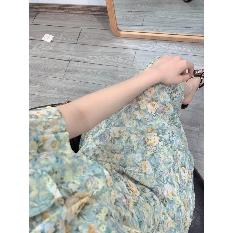 Đầm váy nữ xoè dài đi dự tiệc , Đầm maxi hoa trể vai hàng cao cấp | BigBuy360 - bigbuy360.vn