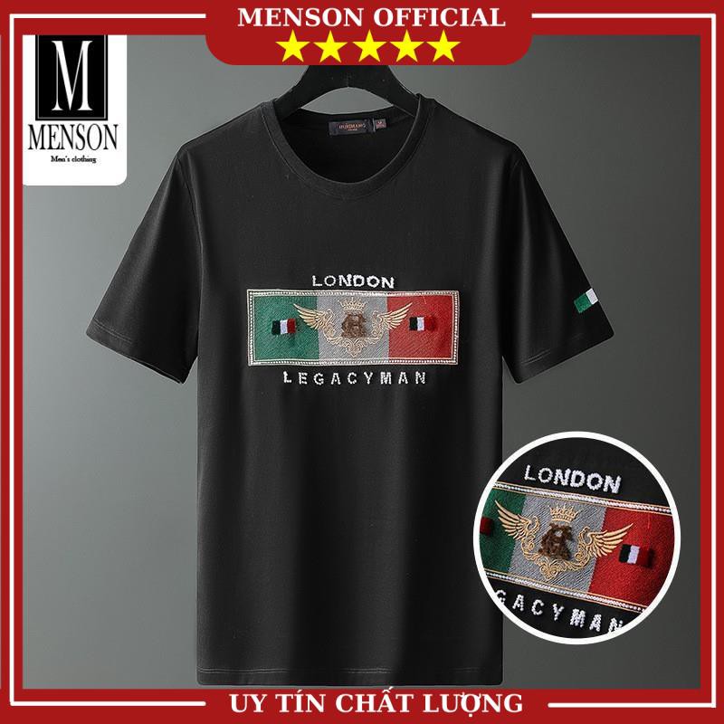 Áo Thun Nam, Áo Phông Nam Hàng Hiệu Cao Cấp Đính Đá In Hình 3D Chất Mát 100% Cotton Chuẩn Form M1928