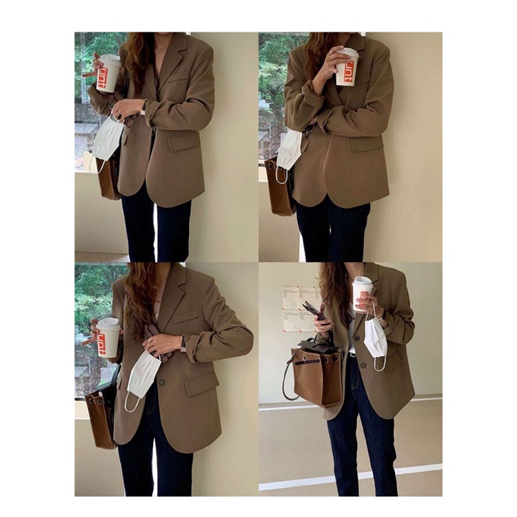 Áo khoác vest đơn giản mùa xuân và mùa thu  cho nữ