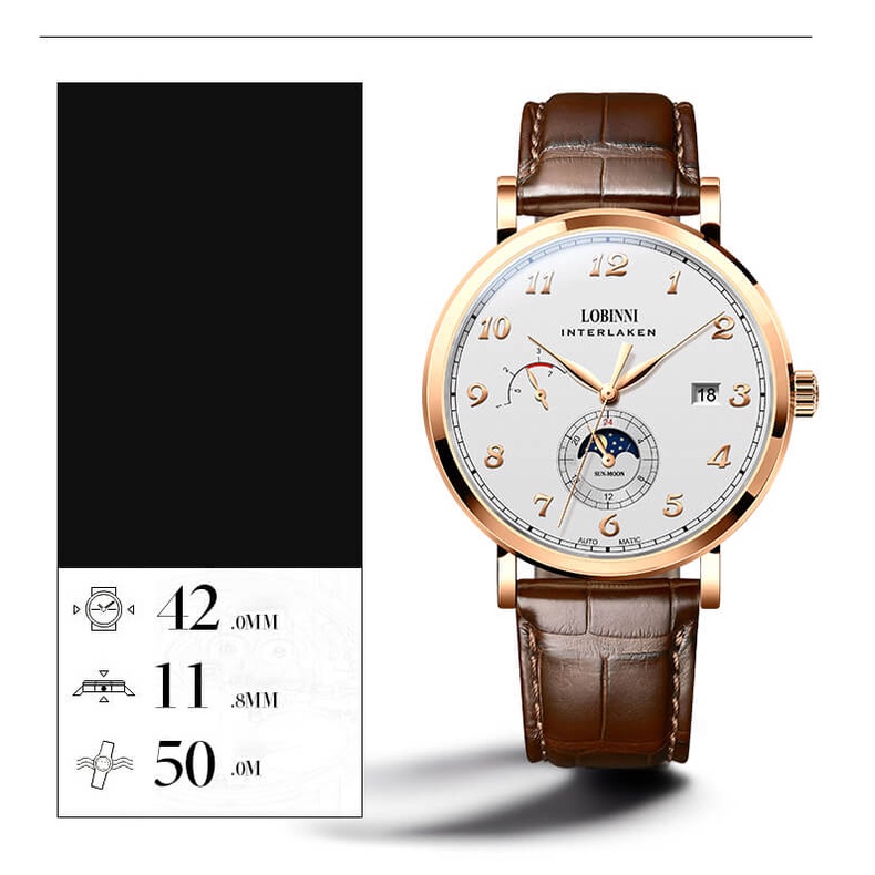 Đồng hồ nam chính hãng LOBINNI Ref.6860-1