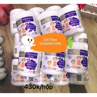 Bột bổ sung lysine bio island Úc, tăng chiều cao cho trẻ từ 7 tháng -6 tuổi. 150g