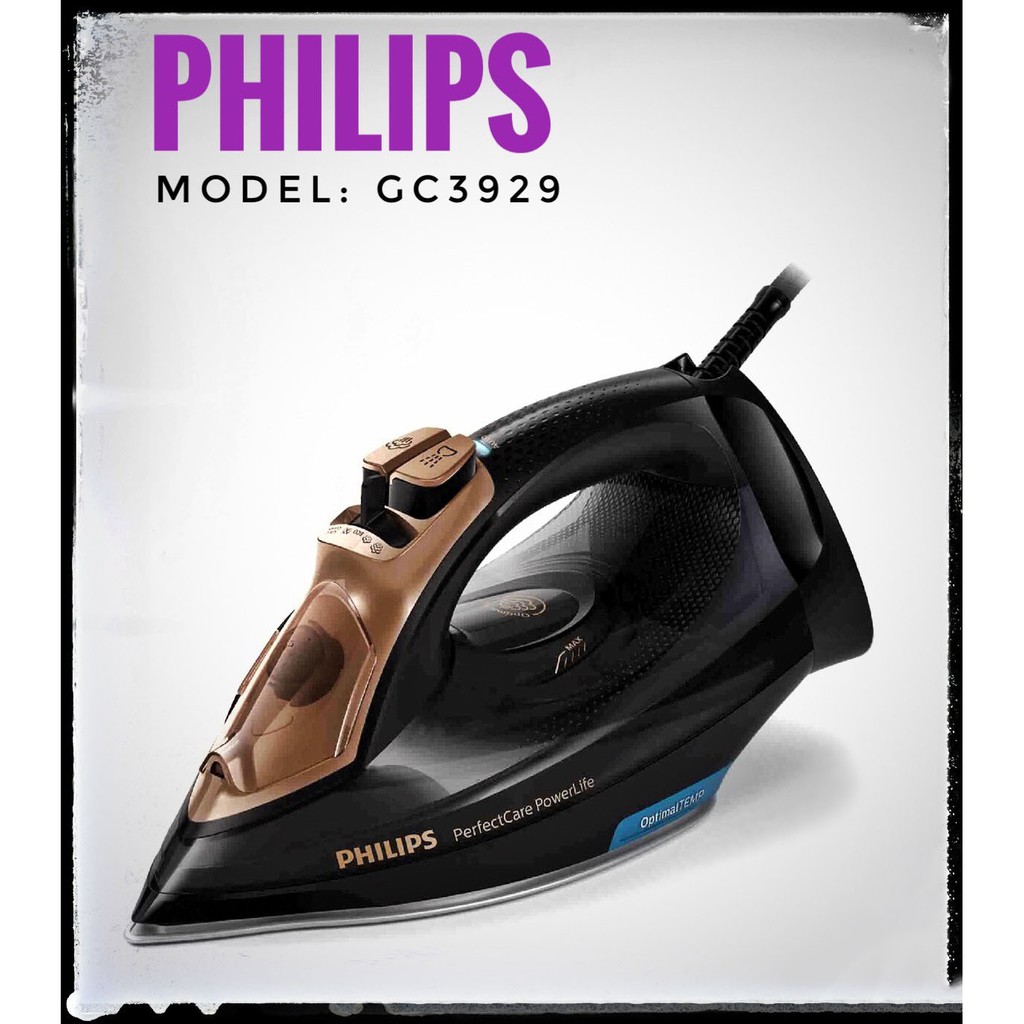 [Mã 159ELSALE hoàn 7% đơn 300K] Bàn ủi hơi nước Philips GC 3929 - Hàng Chính Hãng