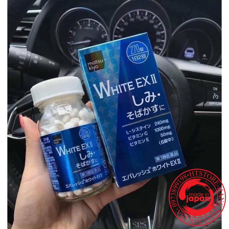 Viên uống Skin White EX ll 270 viên trắng da, mờ thâm nám Nhật Bản