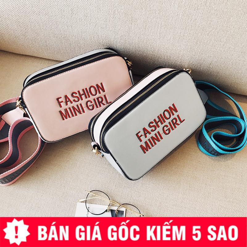 Túi Hộp Fashion Mini Girl 3D Bản 2 Dây Kéo Cao Cấp
