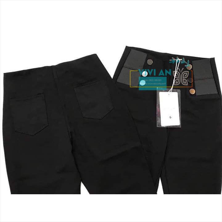 Quần Tregging Cạp Cao [Hàng Cao Cấp] Quần 6 Cúc Sang Chảnh, Chất Umi Hàn Dày Dặn, Mặc Siêu Tôn Dáng, Hàng VNXK | BigBuy360 - bigbuy360.vn